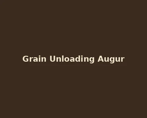 Grain unloading augur of combine harvester