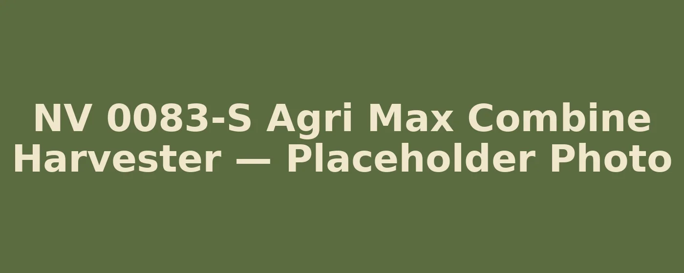 NV 0083-S Agri Max combine harvester by NV Malout, Punjab